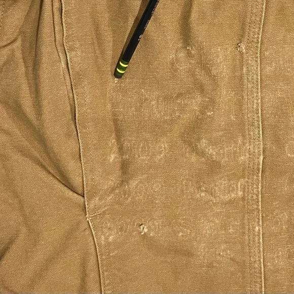 Vintage Carhartt Women M Detroit Jacket Sherpa Lined Wj097 Cml Brown Tan Y2k - Picture 10 of 14